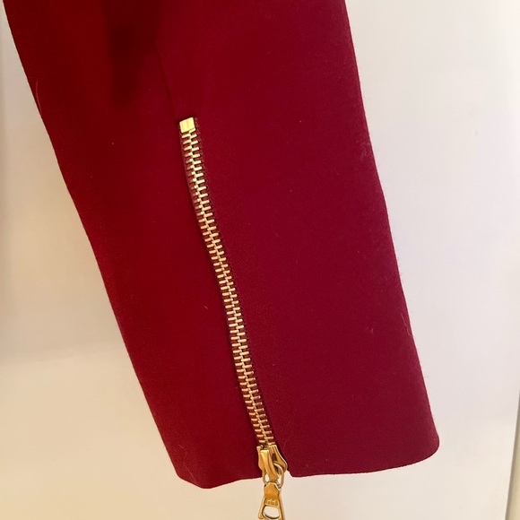 Sandro Blazer in Burgundy with Gold Hardware - Picture 3 of 6